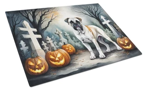 NEW Boxer Spooky Halloween Glass Cutting Board Decorative Tempered Glass Kitchen Cutting and Serving Board Large Size Chopping B NEW Boxer Spooky Halloween Glass Cutting Board Decorative Tempered Glass Kitchen Cutting and Serving Board Large Size Chopping B