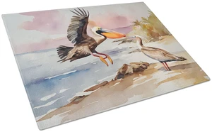NEW Pelican Glass Cutting Board Decorative Tempered Glass Kitchen Cutting and Serving Board Large Size Chopping Board