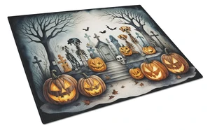 NEW Pet Cemetery Spooky Halloween Glass Cutting Board Decorative Tempered Glass Kitchen Cutting and Serving Board Large Size Cho