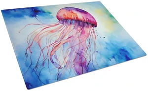 NEW Jellyfish Glass Cutting Board Decorative Tempered Glass Kitchen Cutting and Serving Board Large Size Chopping Board NEW Jellyfish Glass Cutting Board Decorative Tempered Glass Kitchen Cutting and Serving Board Large Size Chopping Board