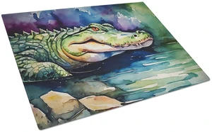 NEW Alligator Glass Cutting Board Decorative Tempered Glass Kitchen Cutting and Serving Board Large Size Chopping Board