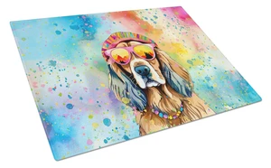 NEW Cocker Spaniel Hippie Dawg Glass Cutting Board Decorative Tempered Glass Kitchen Cutting and Serving Board Large Size Choppi NEW Cocker Spaniel Hippie Dawg Glass Cutting Board Decorative Tempered Glass Kitchen Cutting and Serving Board Large Size Choppi