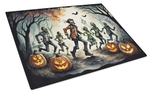NEW Zombies Spooky Halloween Glass Cutting Board Decorative Tempered Glass Kitchen Cutting and Serving Board Large Size Chopping