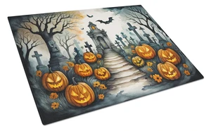 NEW Marigold Spooky Halloween Glass Cutting Board Decorative Tempered Glass Kitchen Cutting and Serving Board Large Size Choppin