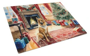 NEW Finnish Spitz Cozy Christmas Glass Cutting Board Decorative Tempered Glass Kitchen Cutting and Serving Board Large Size Chop NEW Finnish Spitz Cozy Christmas Glass Cutting Board Decorative Tempered Glass Kitchen Cutting and Serving Board Large Size Chop