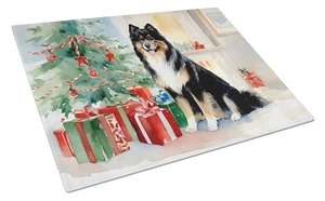 NEW Finnish Lapphund Cozy Christmas Glass Cutting Board Decorative Tempered Glass Kitchen Cutting and Serving Board Large Size C NEW Finnish Lapphund Cozy Christmas Glass Cutting Board Decorative Tempered Glass Kitchen Cutting and Serving Board Large Size C