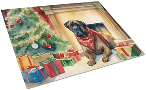 NEW Bullmastiff Cozy Christmas Glass Cutting Board Decorative Tempered Glass Kitchen Cutting and Serving Board Large Size Choppi NEW Bullmastiff Cozy Christmas Glass Cutting Board Decorative Tempered Glass Kitchen Cutting and Serving Board Large Size Choppi