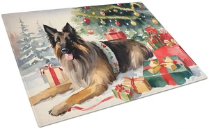 NEW Belgian Tervuren Cozy Christmas Glass Cutting Board Decorative Tempered Glass Kitchen Cutting and Serving Board Large Size C NEW Belgian Tervuren Cozy Christmas Glass Cutting Board Decorative Tempered Glass Kitchen Cutting and Serving Board Large Size C