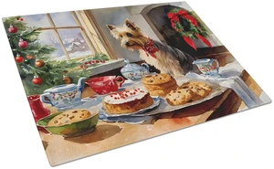 NEW Silky Terrier Christmas Cookies Glass Cutting Board Decorative Tempered Glass Kitchen Cutting and Serving Board Large Size C NEW Silky Terrier Christmas Cookies Glass Cutting Board Decorative Tempered Glass Kitchen Cutting and Serving Board Large Size C