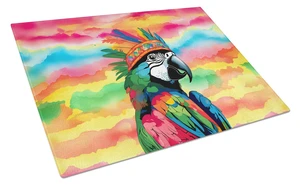 NEW Hippie Animal Parrot Glass Cutting Board Decorative Tempered Glass Kitchen Cutting and Serving Board Large Size Chopping Boa
