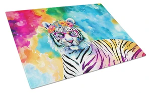 NEW Hippie Animal White Tiger Glass Cutting Board Decorative Tempered Glass Kitchen Cutting and Serving Board Large Size Choppin NEW Hippie Animal White Tiger Glass Cutting Board Decorative Tempered Glass Kitchen Cutting and Serving Board Large Size Choppin