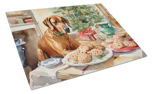 NEW Rhodesian Ridgeback Christmas Cookies Glass Cutting Board Decorative Tempered Glass Kitchen Cutting and Serving Board Large