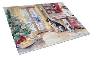 NEW Norwegian Elkhound Christmas Cookies Glass Cutting Board Decorative Tempered Glass Kitchen Cutting and Serving Board Large S NEW Norwegian Elkhound Christmas Cookies Glass Cutting Board Decorative Tempered Glass Kitchen Cutting and Serving Board Large S