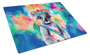 NEW Hippie Animal Koala Glass Cutting Board Decorative Tempered Glass Kitchen Cutting and Serving Board Large Size Chopping Boar