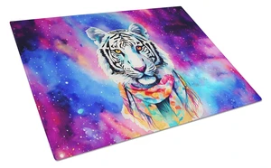 NEW Hippie Animal White Tiger Glass Cutting Board Decorative Tempered Glass Kitchen Cutting and Serving Board Large Size Choppin NEW Hippie Animal White Tiger Glass Cutting Board Decorative Tempered Glass Kitchen Cutting and Serving Board Large Size Choppin