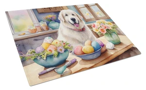 NEW Decorating Easter Great Pyrenees Glass Cutting Board Decorative Tempered Glass Kitchen Cutting and Serving Board Large Size