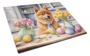 NEW Decorating Easter Finnish Spitz Glass Cutting Board Decorative Tempered Glass Kitchen Cutting and Serving Board Large Size C NEW Decorating Easter Finnish Spitz Glass Cutting Board Decorative Tempered Glass Kitchen Cutting and Serving Board Large Size C