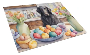 NEW Decorating Easter FlatCoated Retriever Glass Cutting Board Decorative Tempered Glass Kitchen Cutting and Serving Board Larg NEW Decorating Easter FlatCoated Retriever Glass Cutting Board Decorative Tempered Glass Kitchen Cutting and Serving Board Larg