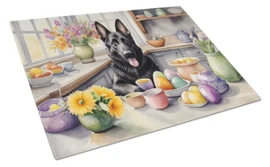 Decorating Easter German Shepherd Glass Cutting Board Decorative Tempered Glass Kitchen Cutting and Serving Board Large Size Cho Decorating Easter German Shepherd Glass Cutting Board Decorative Tempered Glass Kitchen Cutting and Serving Board Large Size Cho