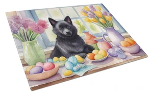 NEW Decorating Easter Schipperke Glass Cutting Board Decorative Tempered Glass Kitchen Cutting and Serving Board Large Size Chop