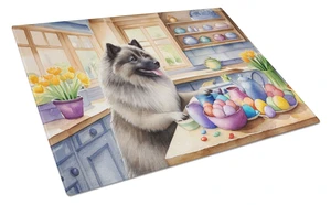 NEW Decorating Easter Keeshond Glass Cutting Board Decorative Tempered Glass Kitchen Cutting and Serving Board Large Size Choppi