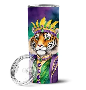 Tiger the King of Mardi Gras Stainless Steel Skinny Tumbler Vacuum Double Walled Reusable Insulated Tumbler Travel Cup for Coffe Tiger the King of Mardi Gras Stainless Steel Skinny Tumbler Vacuum Double Walled Reusable Insulated Tumbler Travel Cup for Coffe
