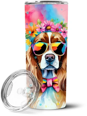 Cavalier Spaniel Hippie Dawg Stainless Steel Skinny Tumbler Vacuum Double Walled Reusable Insulated Tumbler Travel Cup for Coffe Cavalier Spaniel Hippie Dawg Stainless Steel Skinny Tumbler Vacuum Double Walled Reusable Insulated Tumbler Travel Cup for Coffe