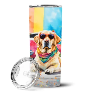 Yellow Labrador Hippie Dawg Stainless Steel Skinny Tumbler Vacuum Double Walled Reusable Insulated Tumbler Travel Cup for Coffee Yellow Labrador Hippie Dawg Stainless Steel Skinny Tumbler Vacuum Double Walled Reusable Insulated Tumbler Travel Cup for Coffee