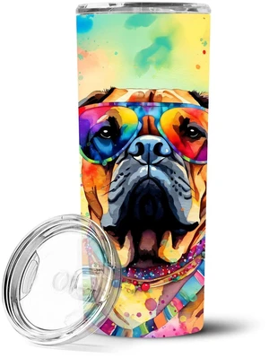 Bullmastiff Hippie Dawg Stainless Steel Skinny Tumbler Vacuum Double Walled Reusable Insulated Tumbler Travel Cup for Coffee Coc Bullmastiff Hippie Dawg Stainless Steel Skinny Tumbler Vacuum Double Walled Reusable Insulated Tumbler Travel Cup for Coffee Coc