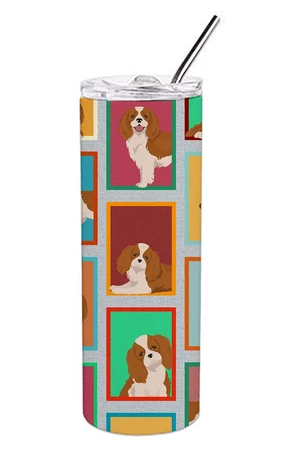 Lots of Blenheim Cavalier Spaniel Stainless Steel Skinny Tumbler Vacuum Double Walled Reusable Insulated Tumbler Travel Cup for Lots of Blenheim Cavalier Spaniel Stainless Steel Skinny Tumbler Vacuum Double Walled Reusable Insulated Tumbler Travel Cup for