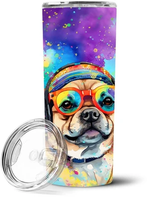 Pug Hippie Dawg Stainless Steel Skinny Tumbler Vacuum Double Walled Reusable Insulated Tumbler Travel Cup for Coffee Cocktails G Pug Hippie Dawg Stainless Steel Skinny Tumbler Vacuum Double Walled Reusable Insulated Tumbler Travel Cup for Coffee Cocktails G