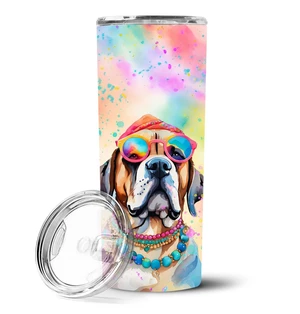 Mastiff Hippie Dawg Stainless Steel Skinny Tumbler Vacuum Double Walled Reusable Insulated Tumbler Travel Cup for Coffee Cocktai Mastiff Hippie Dawg Stainless Steel Skinny Tumbler Vacuum Double Walled Reusable Insulated Tumbler Travel Cup for Coffee Cocktai