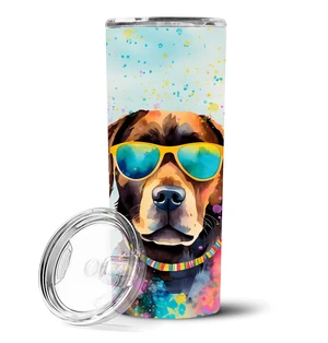 Chocolate Labrador Hippie Dawg Stainless Steel Skinny Tumbler Vacuum Double Walled Reusable Insulated Tumbler Travel Cup for Cof Chocolate Labrador Hippie Dawg Stainless Steel Skinny Tumbler Vacuum Double Walled Reusable Insulated Tumbler Travel Cup for Cof