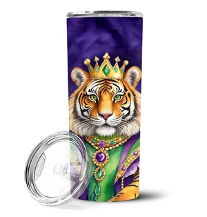 Tiger the King of Mardi Gras Stainless Steel Skinny Tumbler Vacuum Double Walled Reusable Insulated Tumbler Travel Cup for Coffe Tiger the King of Mardi Gras Stainless Steel Skinny Tumbler Vacuum Double Walled Reusable Insulated Tumbler Travel Cup for Coffe