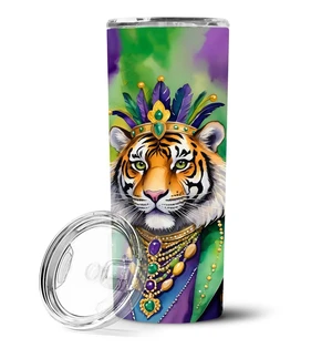 Tiger the King of Mardi Gras Stainless Steel Skinny Tumbler Vacuum Double Walled Reusable Insulated Tumbler Travel Cup for Coffe Tiger the King of Mardi Gras Stainless Steel Skinny Tumbler Vacuum Double Walled Reusable Insulated Tumbler Travel Cup for Coffe