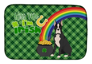 NEW Black Boxer St. Patrick's Day Dish Drying Mat Absorbent Dish Drying Mat Pad for Kitchen Counter Dish Drainer Mat for Counter NEW Black Boxer St. Patrick's Day Dish Drying Mat Absorbent Dish Drying Mat Pad for Kitchen Counter Dish Drainer Mat for Counter