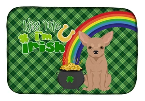 NEW Cream Chihuahua St. Patrick's Day Dish Drying Mat Absorbent Dish Drying Mat Pad for Kitchen Counter Dish Drainer Mat for Cou NEW Cream Chihuahua St. Patrick's Day Dish Drying Mat Absorbent Dish Drying Mat Pad for Kitchen Counter Dish Drainer Mat for Cou