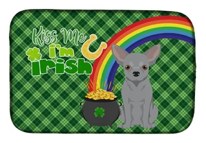 NEW Silver Chihuahua St. Patrick's Day Dish Drying Mat Absorbent Dish Drying Mat Pad for Kitchen Counter Dish Drainer Mat for Co NEW Silver Chihuahua St. Patrick's Day Dish Drying Mat Absorbent Dish Drying Mat Pad for Kitchen Counter Dish Drainer Mat for Co