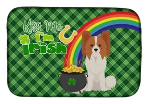 NEW Red and White Papillon St. Patrick's Day Dish Drying Mat Absorbent Dish Drying Mat Pad for Kitchen Counter Dish Drainer Mat NEW Red and White Papillon St. Patrick's Day Dish Drying Mat Absorbent Dish Drying Mat Pad for Kitchen Counter Dish Drainer Mat