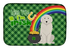 NEW Great Pyrenees St. Patrick's Day Dish Drying Mat Absorbent Dish Drying Mat Pad for Kitchen Counter Dish Drainer Mat for Coun NEW Great Pyrenees St. Patrick's Day Dish Drying Mat Absorbent Dish Drying Mat Pad for Kitchen Counter Dish Drainer Mat for Coun