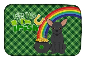 NEW Black Chihuahua St. Patrick's Day Dish Drying Mat Absorbent Dish Drying Mat Pad for Kitchen Counter Dish Drainer Mat for Cou NEW Black Chihuahua St. Patrick's Day Dish Drying Mat Absorbent Dish Drying Mat Pad for Kitchen Counter Dish Drainer Mat for Cou