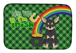 NEW Black and Cream Chihuahua St. Patrick's Day Dish Drying Mat Absorbent Dish Drying Mat Pad for Kitchen Counter Dish Drainer M NEW Black and Cream Chihuahua St. Patrick's Day Dish Drying Mat Absorbent Dish Drying Mat Pad for Kitchen Counter Dish Drainer M