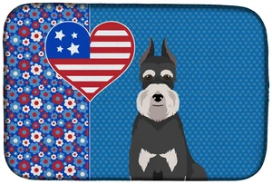 Black and Silver Schnauzer USA American Dish Drying Mat Absorbent Dish Drying Mat Pad for Kitchen Counter Dish Drainer Mat for C Black and Silver Schnauzer USA American Dish Drying Mat Absorbent Dish Drying Mat Pad for Kitchen Counter Dish Drainer Mat for C