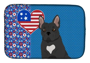 Black French Bulldog USA American Dish Drying Mat Absorbent Dish Drying Mat Pad for Kitchen Counter Dish Drainer Mat for Counter Black French Bulldog USA American Dish Drying Mat Absorbent Dish Drying Mat Pad for Kitchen Counter Dish Drainer Mat for Counter