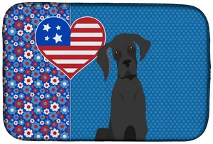 Black Great Dane USA American Dish Drying Mat Absorbent Dish Drying Mat Pad for Kitchen Counter Dish Drainer Mat for Countertop, Black Great Dane USA American Dish Drying Mat Absorbent Dish Drying Mat Pad for Kitchen Counter Dish Drainer Mat for Countertop,