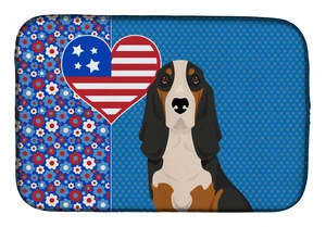 Black Tricolor Basset Hound USA American Dish Drying Mat Absorbent Dish Drying Mat Pad for Kitchen Counter Dish Drainer Mat for Black Tricolor Basset Hound USA American Dish Drying Mat Absorbent Dish Drying Mat Pad for Kitchen Counter Dish Drainer Mat for