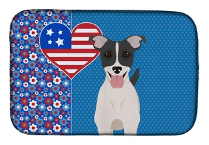 Black White Smooth Jack Russell Terrier USA American Dish Drying Mat Absorbent Dish Drying Mat Pad for Kitchen Counter Dish Drai