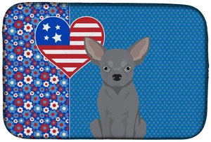 Blue Chihuahua USA American Dish Drying Mat Absorbent Dish Drying Mat Pad for Kitchen Counter Dish Drainer Mat for Countertop, 1 Blue Chihuahua USA American Dish Drying Mat Absorbent Dish Drying Mat Pad for Kitchen Counter Dish Drainer Mat for Countertop, 1