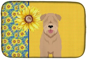 Summer Sunflowers Red Wheaten Terrier Dish Drying Mat Absorbent Dish Drying Mat Pad for Kitchen Counter Dish Drainer Mat for Cou Summer Sunflowers Red Wheaten Terrier Dish Drying Mat Absorbent Dish Drying Mat Pad for Kitchen Counter Dish Drainer Mat for Cou