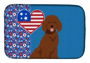 Standard Red Poodle USA American Dish Drying Mat Absorbent Dish Drying Mat Pad for Kitchen Counter Dish Drainer Mat for Countert Standard Red Poodle USA American Dish Drying Mat Absorbent Dish Drying Mat Pad for Kitchen Counter Dish Drainer Mat for Countert